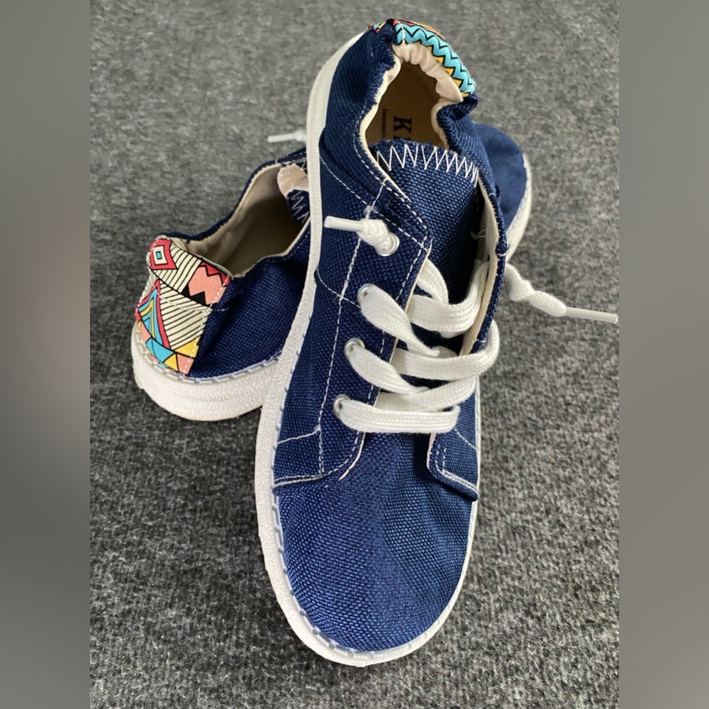 Blue Canvas Sneakers